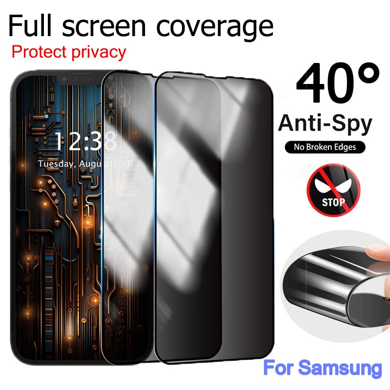For ฟิล์ม samsung a35 5g a55 5g A54 A34 A12 A15 5G A05S A07 A17 A22 S24 Ultra A23 A13 A14 A32ฟิล์มกันรอยเต็มจอ Priva
