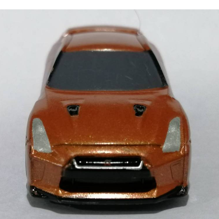 โมเดลรถ NISSAN SKYLINE GT-R R35 Orange diecast car model No Package. ขนาด 5.5 X 2.5 CM.