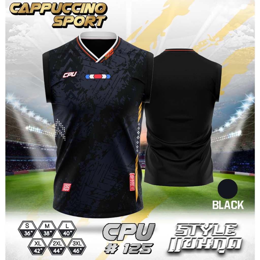 เสื้อกีฬาแขนกุดพิมพ์ลาย 125