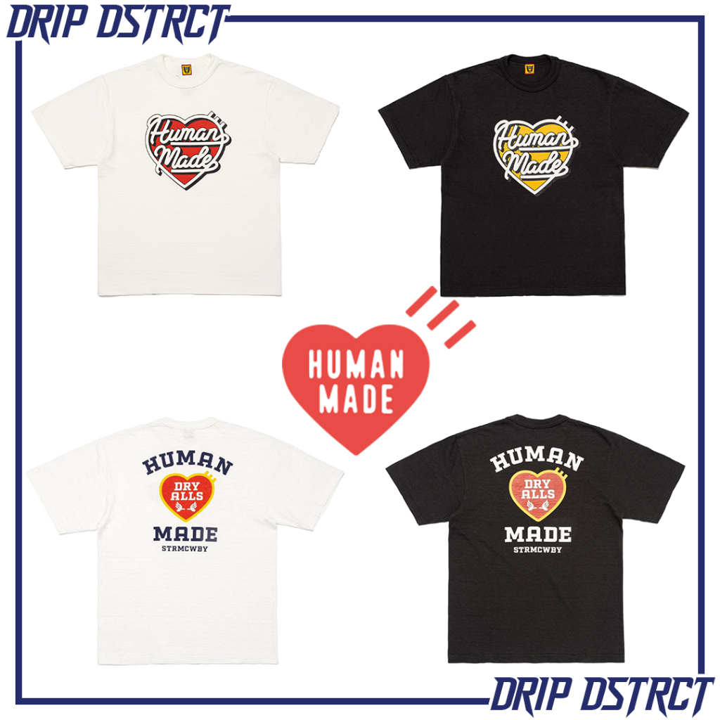เสื้อยืด Human made คอลเลคชั่น 2024 ของแท้ พร้อมส่ง