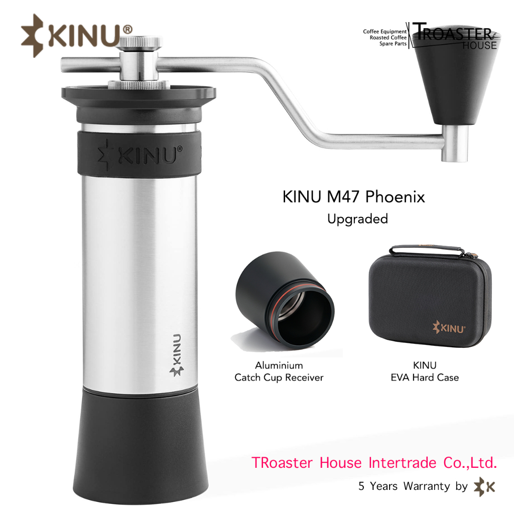 Kinu M47 Phoenix พร้อม Hard Case l Hi-End Manual Coffee Grinder ที่บดเมล็ดกาแฟมือหมุน[ปก. 5Y]