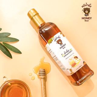 น้ำผึ้งเกสรดอกไม้ป่า (HONEY BEAR) 1000 กรัม น้ำผึ้งแท้ 100% ไม่มีสารกันบูด ไม่ผสมน้ำตาล มาตรฐาน อย. GMP. HACCP. HALAL.