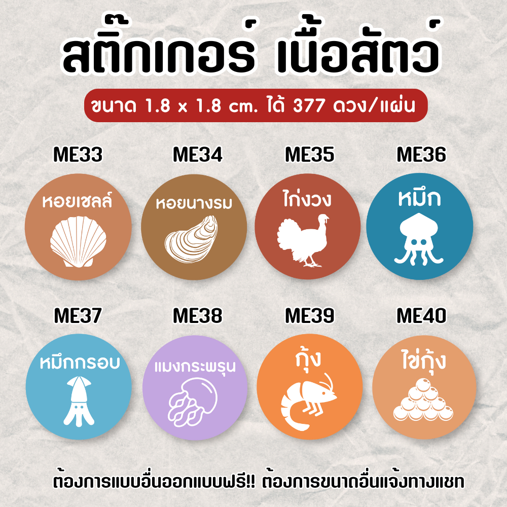 สติกเกอร์ สัตว์ หมู ไก่ วัว ปลา ออกแบบฟรี🔥 ทักแม่ค้ามาเลยจ้า - รูปที่ 4