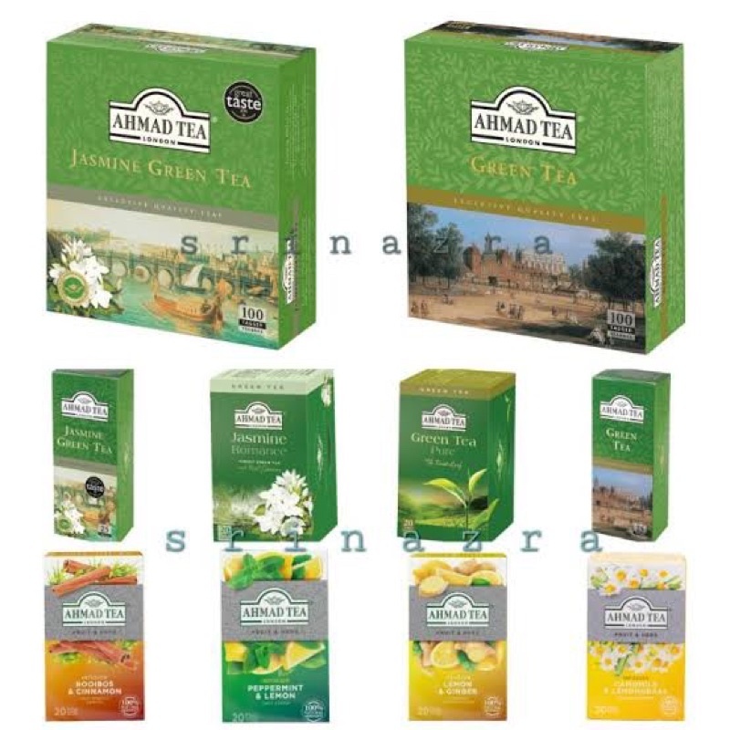 Ahmad Tea Earl Grey ชาดังแบรนด์ดังจากต่างประเทศ มีให้เลือกหลายรสหลายกลิ่น Halal Certified 100 ซอง 25 ซอง 20 ซอง