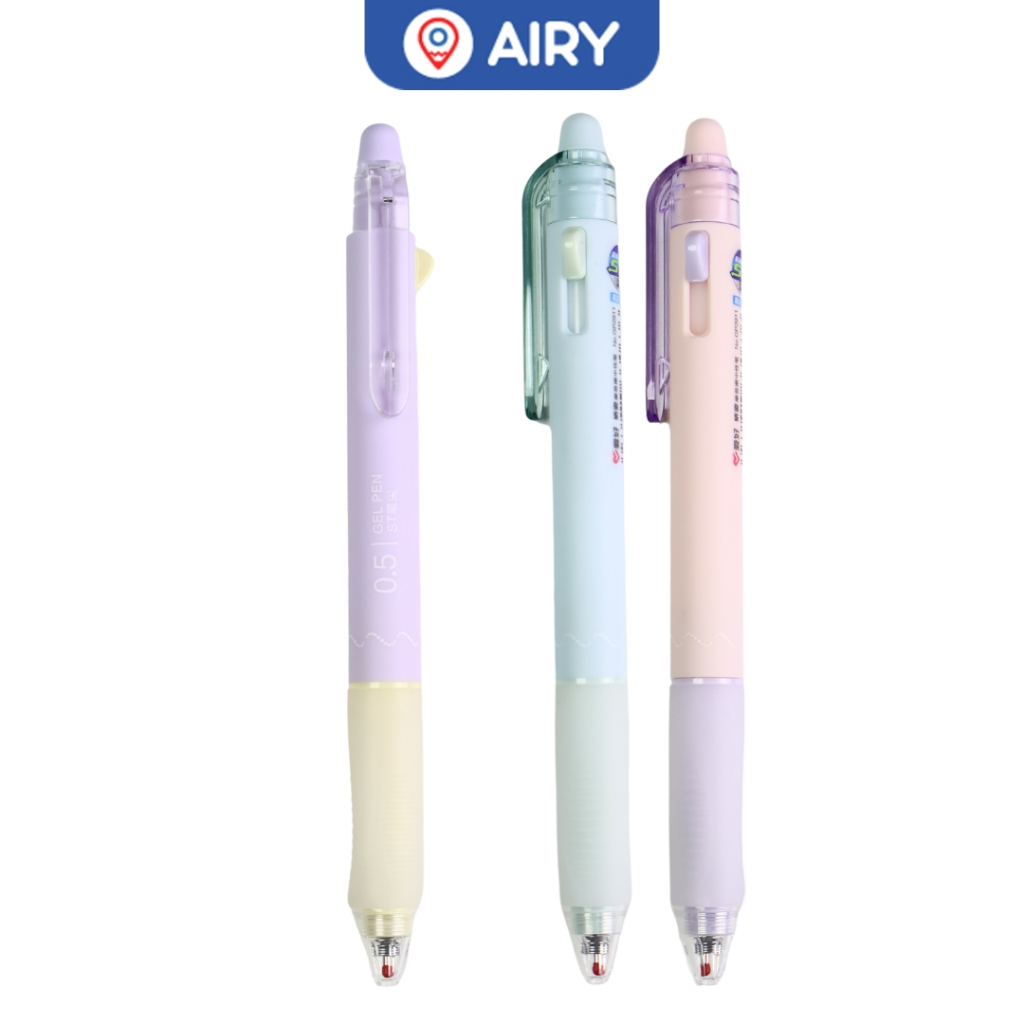 ปากกาเจลลบได้ Aihao รุ่น AH-GP2911 และแฟนซีรุ่น 2282 หมึกน้ำเงิน เส้น0.5 เขียนลื่น ลายน่ารัก(1 ด้าม)