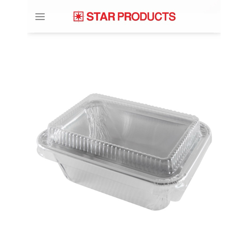 ฟอยล์ 4618-P พร้อมฝา10ชุด สี่เหลี่ยม สตาร์โปรดักซ์