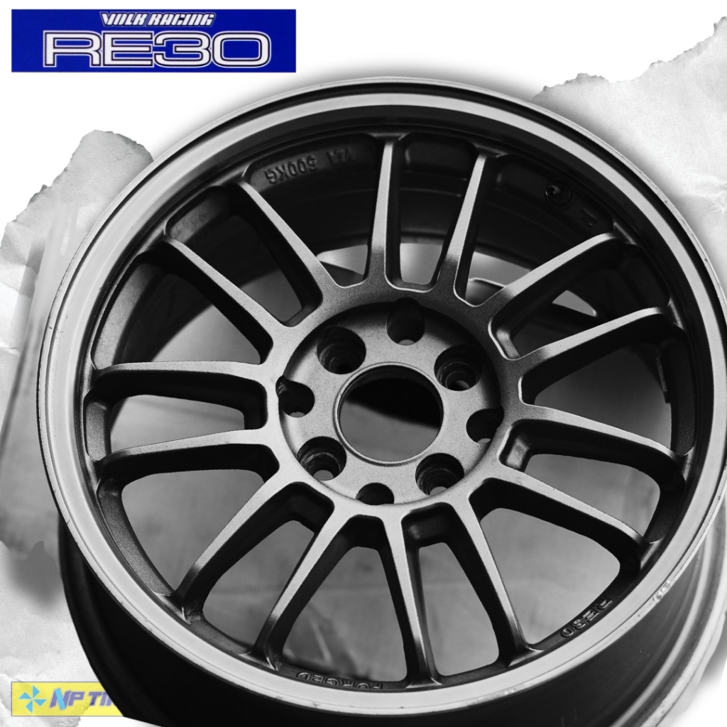 ล้อแม็กซ์ลาย RE30 ขนาด 15 นิ้ว (สีกันเมทาลิก) ล้อแต่งสำหรับเก๋งอีโก้คาร์ (ชุด 4 วง)