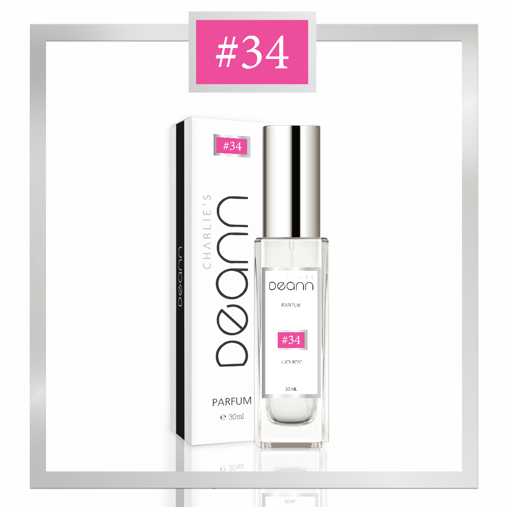 #34 ชาร์ลี DEANN - JUICY ROSE (สาวน้อยหวานสดใสด้วยผลเบอร์รี่และดอกไม้นานาชนิด) Charlie Deann Perfumer 35ml.