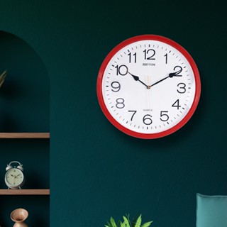 RHYTHMนาฬิกาแขวน สีแดง 31.2 ซม CMG734NR01