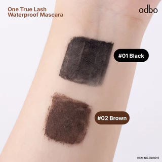 ถูก/แท้/มีไลฟ์ มาสคาร่า ODBO One True Lash Waterproof Mascara มาสคาร่าหัวเหล็ก ปัดขนตา ขนตายาว งอน เด้ง กันน้ำ ติดทน