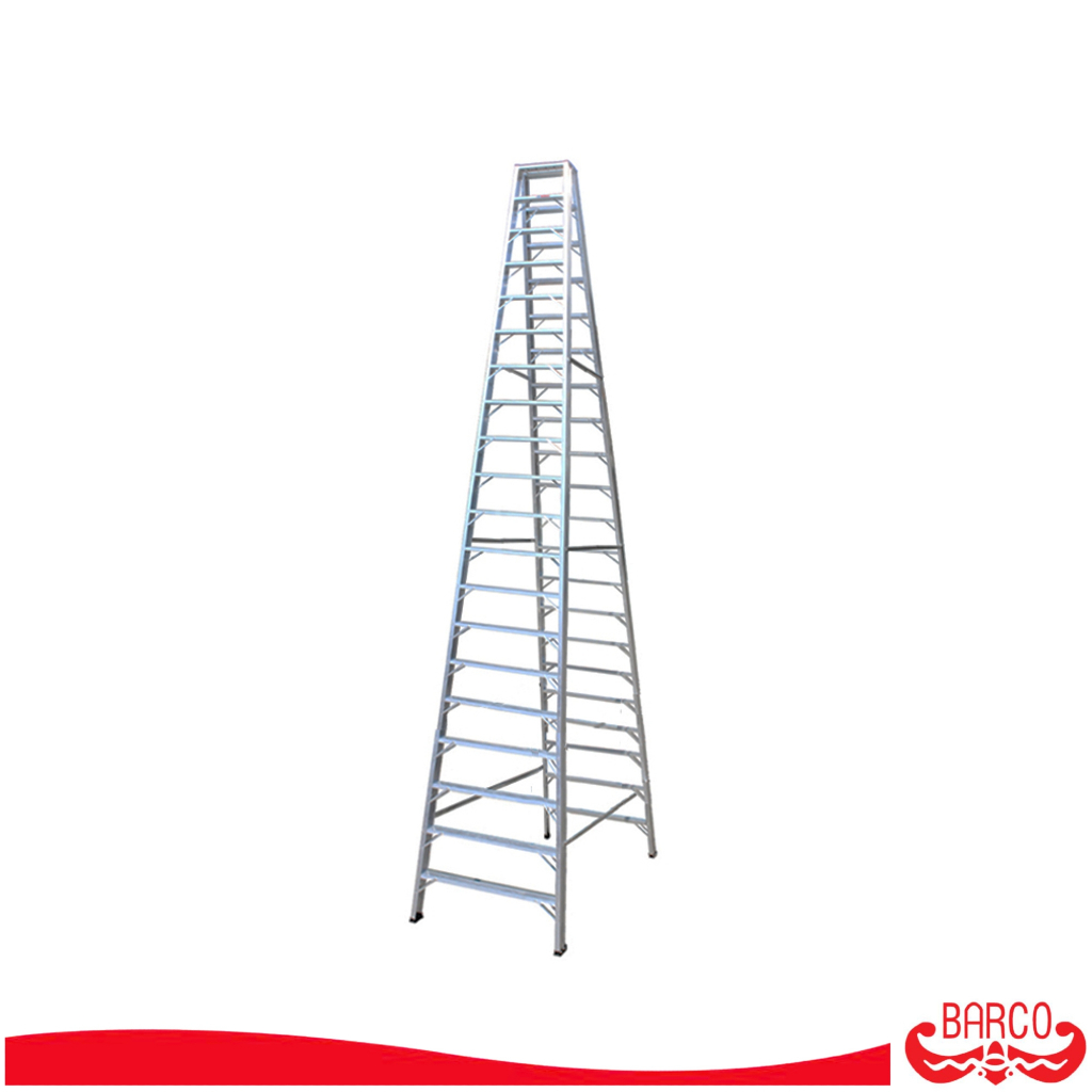 BARCO บันไดอลูมิเนียมทรงเอ ขึ้น2ทาง 20 ขั้น 6.0 ม.