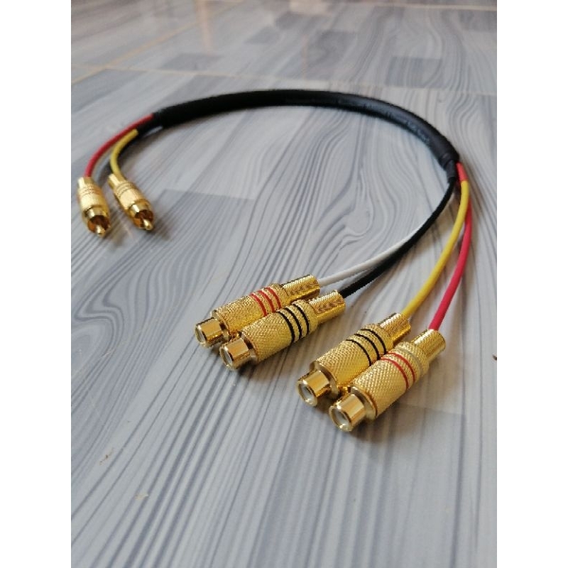 สาย​ RCA​สัญญาณ​เสียง​แบบ2ออก4