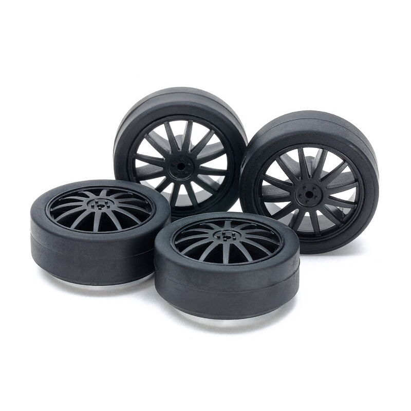 ล้อกลางคาบอน FIN Tamiya 15534 Small DIA. Low Friction Tires & Carbon Wheels