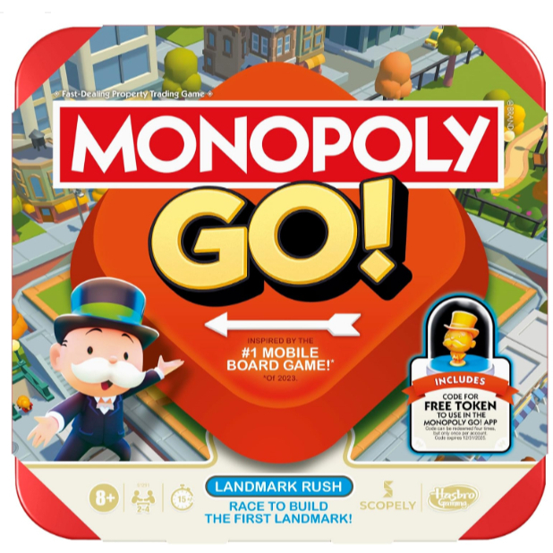 Monopoly GO! Board Game, Inspired by the Popular Mobile Game, 15 Mins., Family Game