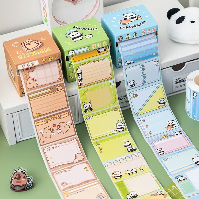 สติกเกอร์โน้ตบุ๊ก ไล่โทนสี ฉีกได้ อเนกประสงค์ DIY 256 ชิ้น256-1