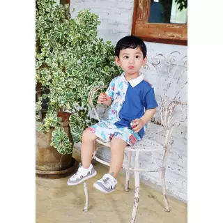 Littlebluelamb รุ่นโลมาขายดี🐬รองเท้าเด็กหัดเดิน ใส่ง่าย แห้งไว ระบายอากาศดี BBB23203-261 รองเท้าเด็กเพื่อสุขภาพ