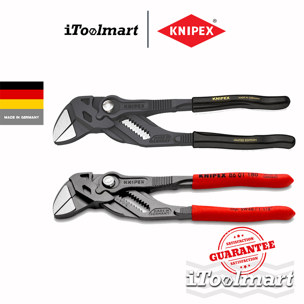 KNIPEX คีมคอม้า รุ่น 86 01 180 SB Pliers Wrench / 86 01 180 XMAS Limited Edition Pliers Wrench