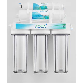 เครื่องกรองน้ำ AQUA+ 5 ขั้นตอน แถมฟรี!!! PP 10 นิ้ว 2 ชิ้น + ข้อต่อ 2 ชิ้น พร้อมอุปกรณ์ติดตั้งการใช้งาน คุณภาพดี