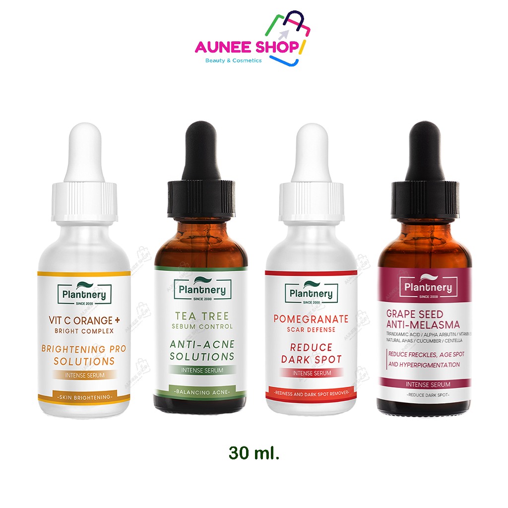 ส่งฟรี/มีไลฟ์ ลด 50% (เซรั่ม) Plantnery Intense Serum 30ml. แพลนเนอร์รี่ อินเทนซ์ เซรั่ม ที ทรี / วิตซี