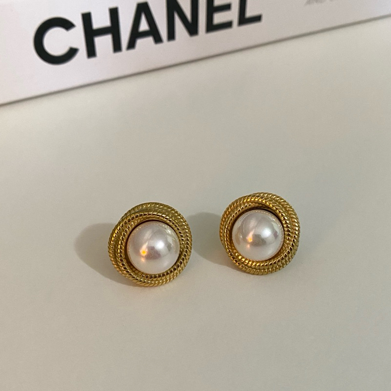 Eclat - Pearl Earrings ต่างหูมุขวินเทจ