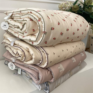 ผ้าห่มเย็น ผ้าฝ้าย 100 % ขนาด 6 ฟุต (รุ่น : ผ้านิ่ม ลื่น เย็…