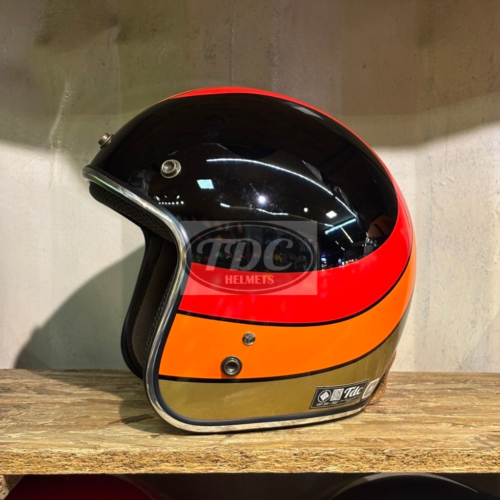 TDC helmet LUNA หมวกกันน็อคเปิดหน้า คลาสสิค ถอดซัก เลือกไซส์ได้ มีแก๊ปแถมให้