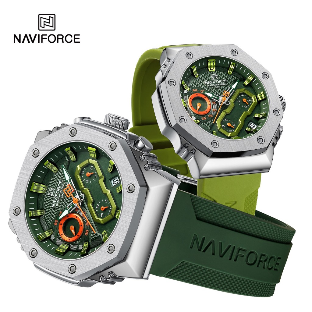 นาฬิกาNaviforce(นาวีฟอส)รุ่นNF8035เครื่องไทยประกันศูนย์1ปีนาฬิกาข้อมือผู้ชายแฟชั่น พร้อมกล่องแบรนด์ ราคา ถูกที่สุด ดีลบีเคเค แกลเลอรีภาพที่ 4