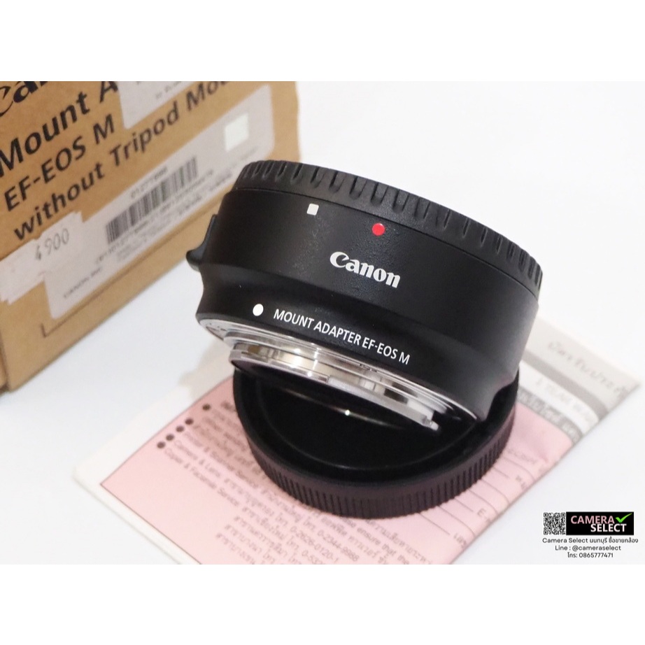 (มือสอง)อแดปเตอร์ Canon EF to EOS M สภาพสวย 9.5/10 อดีตประกันศูนย์ ของครบกล่อง  ใช้งานปกติ