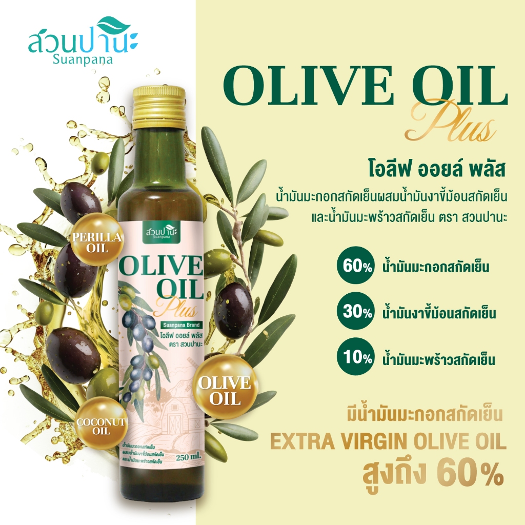 Olive oil plus 250 ml. (น้ำมันมะกอก+omega 3 )