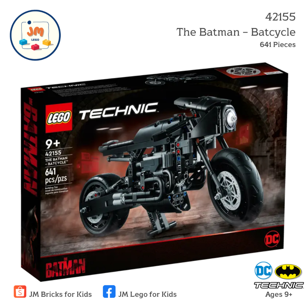 LEGO Technic DC Batman 42155 The Batman – Batcycle (641 Pieces) สำหรับเด็กอายุ 9 ปีขึ้นไป