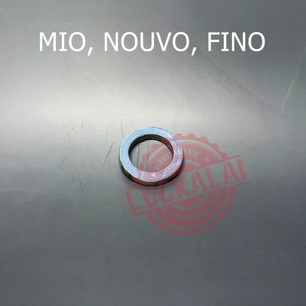 ปะเก็นคอท่อ YAMAHA RXS, RXK, RXZ, DT100, VR // MIO, NOUVO, FINO // SPARK, X-1, FRESH // JR // Y100 // Y80 ---By LuckALai - รูปที่ 2