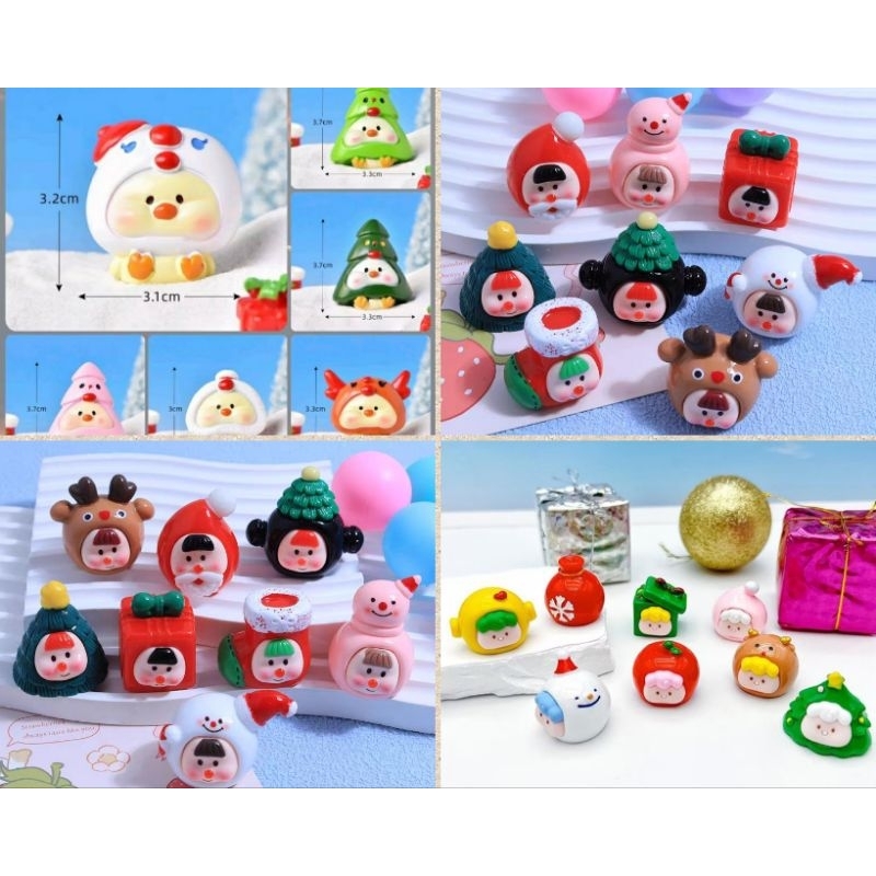 ☃️🎄(สินค้าพร้อมส่งในไทย)🎄☃️ตุ๊กตาเรซิ่น คอลคริสมาส