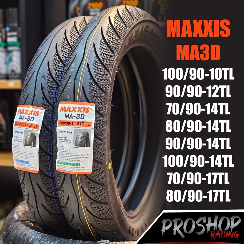 ยาง Maxxis MA3D ลายเพชร สำหรับ Click 125i  Scoopy Wave Honda Lead ขอบ 14 17