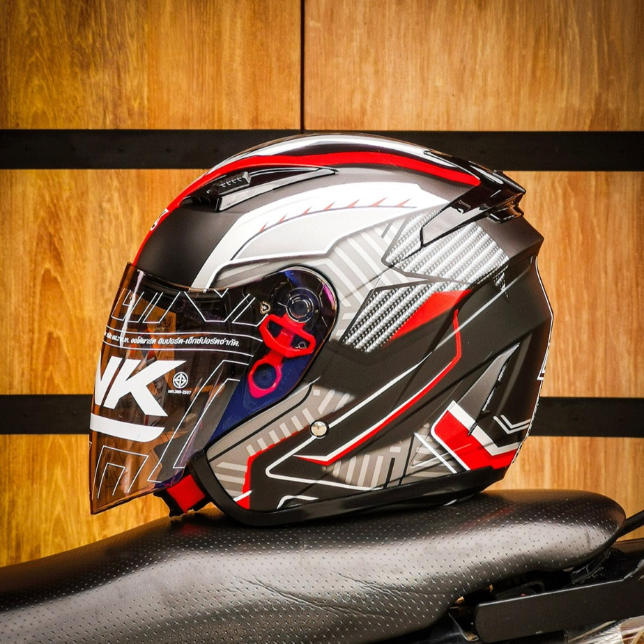 หมวกกันน็อค LINK Eros ทรงเปิดหน้า รองรับ Bluetooth มีให้เลือกหลากสี 3 Size มอก 369-2557 ใบอนุญาติเลขที่ ท9245-204/369