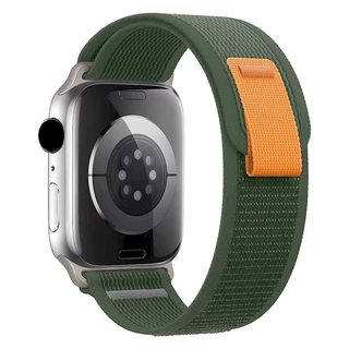สายห่วงไนลอนป่าเหมาะสำหรับiWatch S11/10 42/46mm 9 8 7 6 5 SE 4 3 2 1 Ultra49mm กีฬาสายรัดระบายอากาศ 38mm40mm41mm44mm45mm