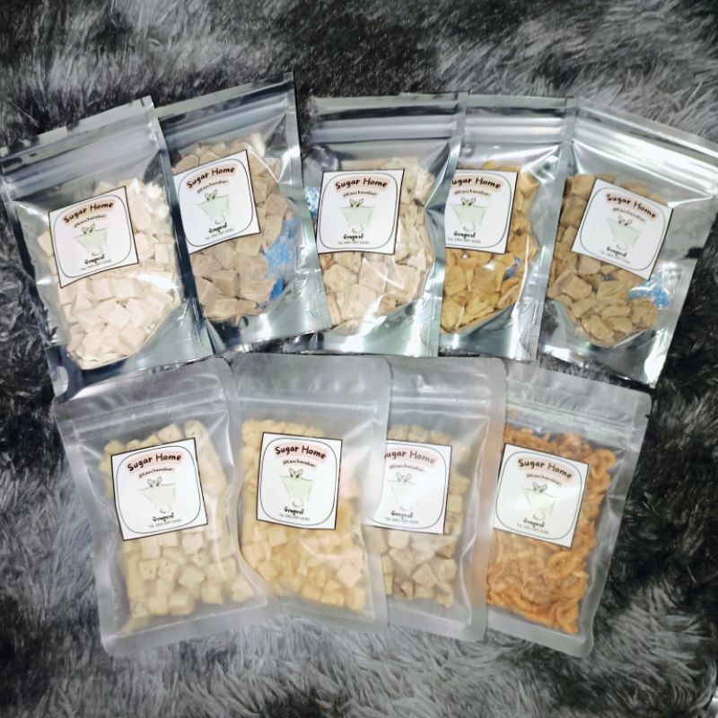 รวมเนื้อสัตว์ฟรีซดราย (แบบซอง 20 กรัม) โปรตีนเน้นๆ กลิ่นหอม ทานง่าย ไม่ปรุงแต่ง