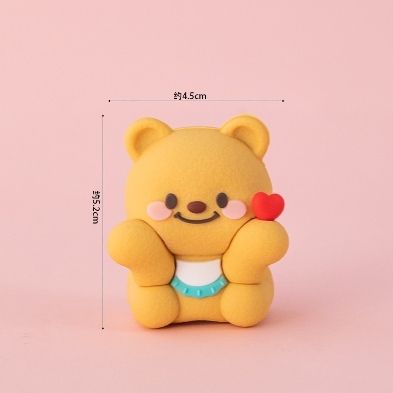 โมเดลตกแต่งเค้ก หมีเนย Bear Butter หมีเนยตกแต่งเค้กแบบมินิมอล เค้กมินิมอล - รูปที่ 2