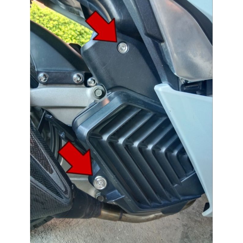 บูทหม้อน้ำ(ร่องลึก1ชุด+น๊อตร่องลึก6×25=1ตัว)(PCX 160/คลิก 160(ชุด 2 ชิ้นร่องลึก)สำหรับหม้อน้ำเดิมใส่คาร์บอนใช้ไม่ได้นะคะ ราคา ถูกที่สุด ดีลบีเคเค แกลเลอรีภาพที่ 2