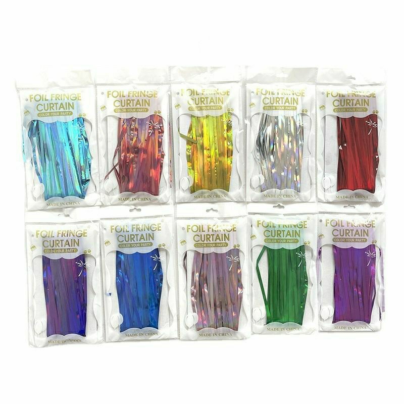 ขายส่ง ม่าน ม่านฟอยล์ แบบเลื่อม คละสี ม่านทำฉาก  ตกแต่งงานปาร์ตี้ กาวในตัว ขนาด กว้าง1เมตร สูง2เมตรำ