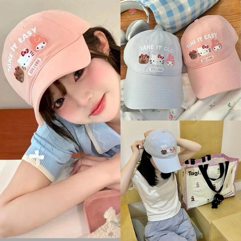 [Mimmuffin] หมวกแก๊ปคิตตี้ hello kitty cap หมวกแก๊บ