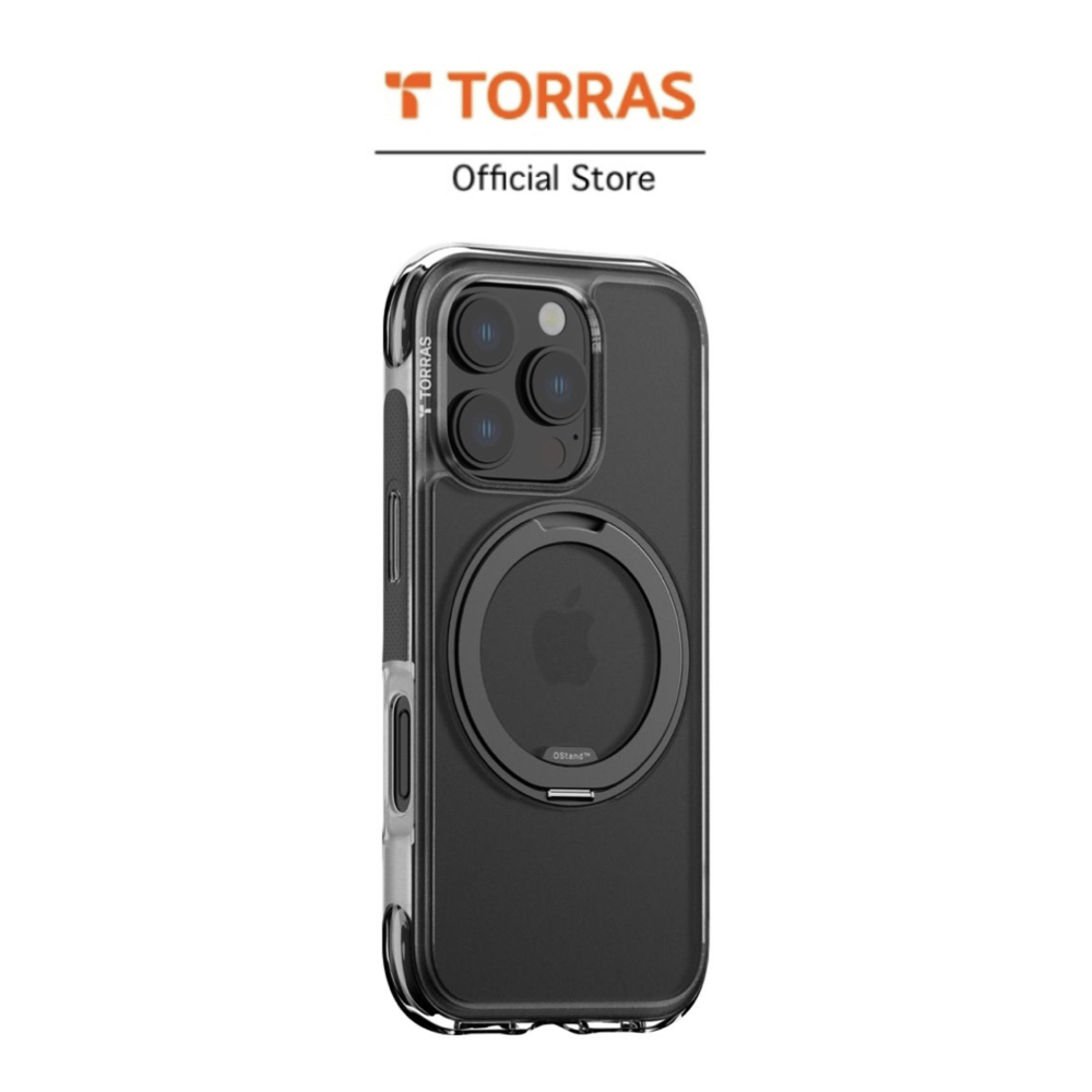 เคสมือถือ Torras Ostand R Air Series iP 16 Pro / 16 Pro Max - Black