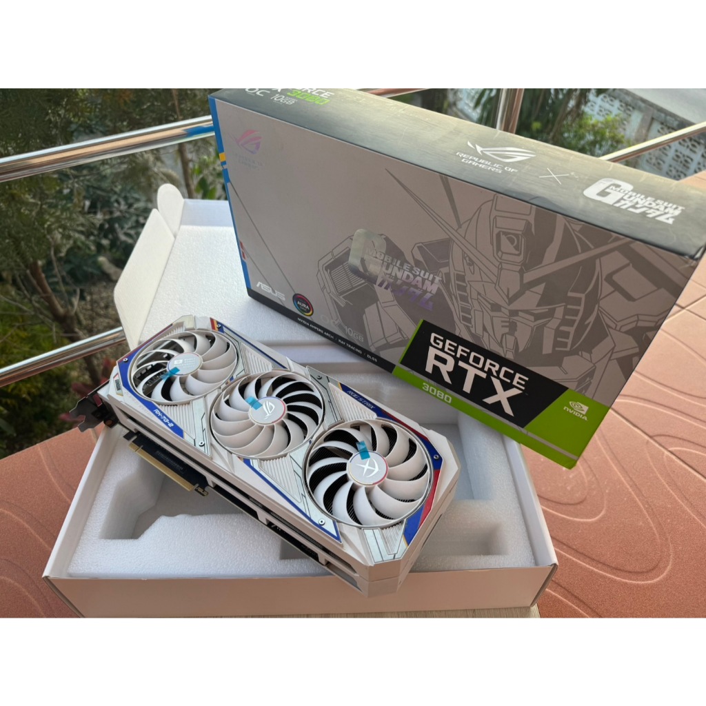 VGA (การ์ดแสดงผล) ASUS ROG STRIX GEFORCE RTX 3080 GUNDAM EDITION - 10GB GDDR6X