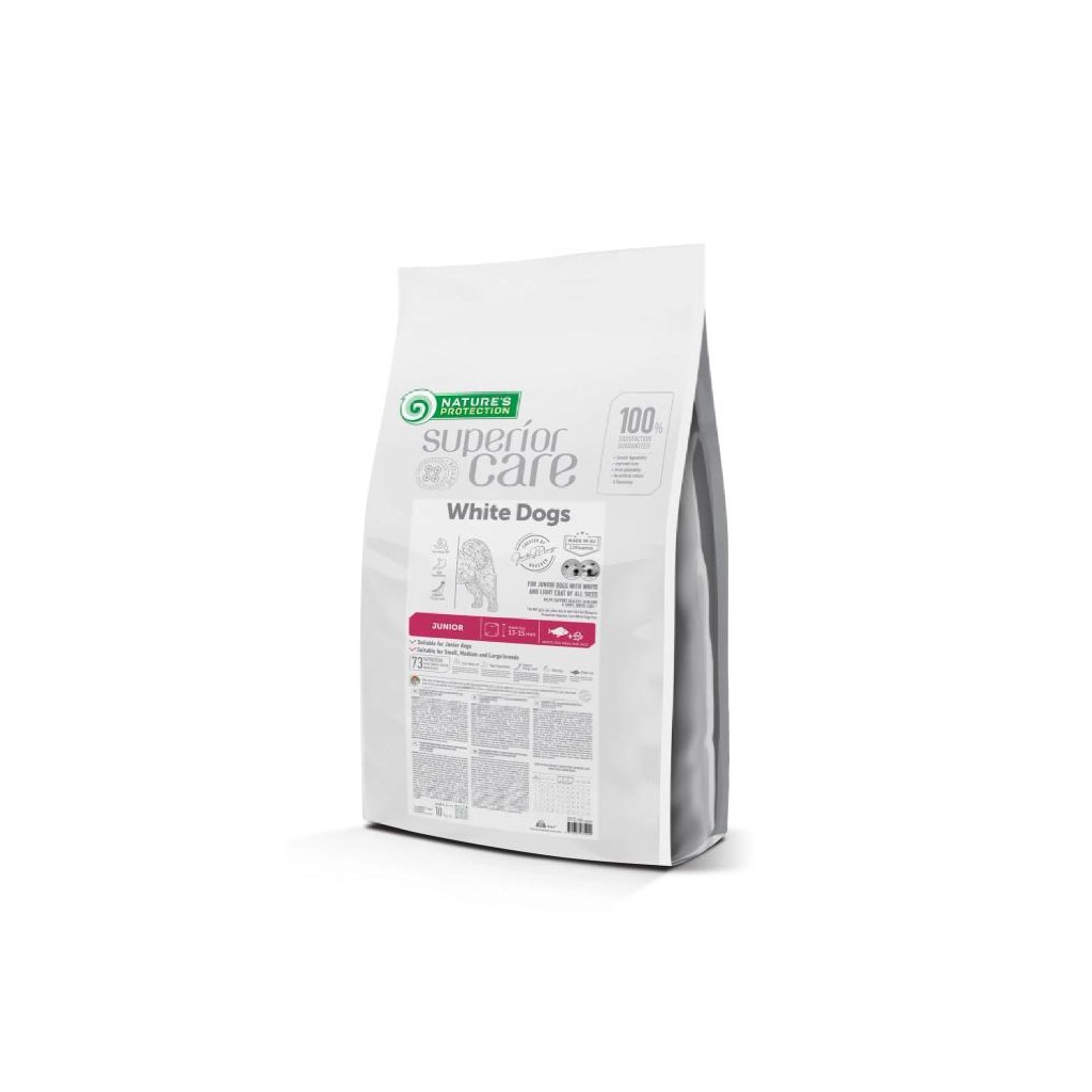 NATURE'S PROTECTION SUPERIOR CARE White fish+Rice JUNIOR 10KG.