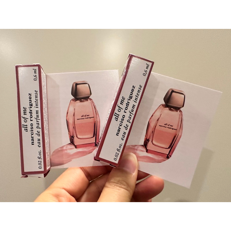 Vial Narciso Rodriguez all of me EDP intense 0.6ml น้ำหอมไวออลแท้ ใหม่ล่าสุด 2024!!! สินค้าป้ายไทย ผลิต 07/2024