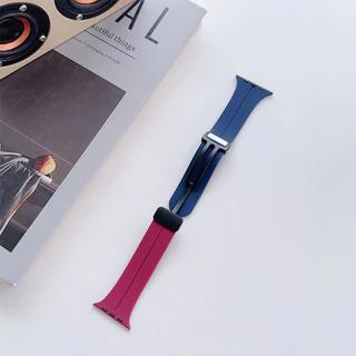สมาร์ทวอท์ชสายแม่เหล็ก 11 10 9 8 7se 6 5 3 2 1 2 สีซิลิโคนแบบพับได้ 49 มม.46 มม.45 มม.44 มม.42 มม.41 มม.40 มม.38 มม.