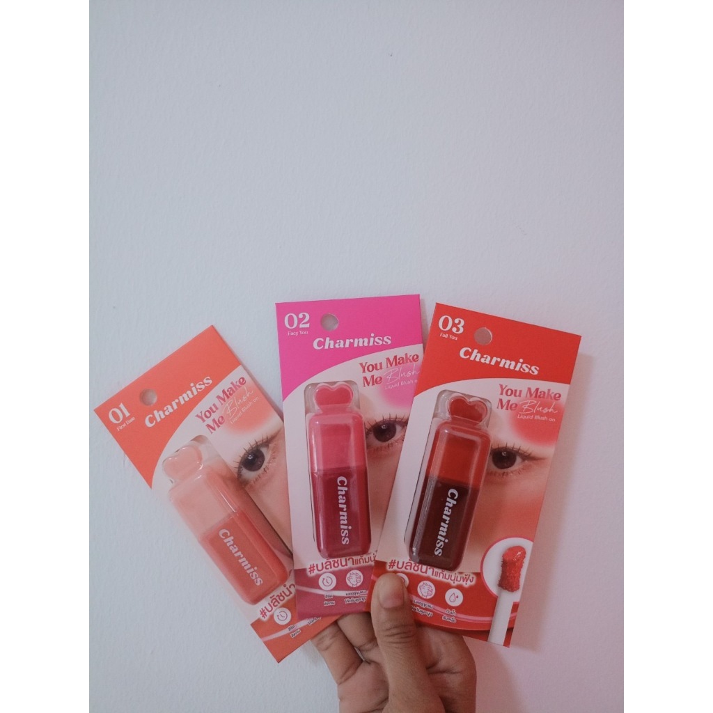 charmiss you make me blush บลัชน้ำมินิฮาร์ท ใหม่ จาก Charmiss💕 ไซส์มินิ พกพาง่าย แก้มละมุนได้ทุกวัน😊 รูปที่ 5