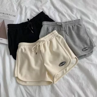 CC-30603 กางเกงขาสั้นสไตล์สปอร์ตหญิง ขาเว้า ผ้าไม่หนาไม่บาง ผ่อนคลาย ใส่อยู่บ้าน