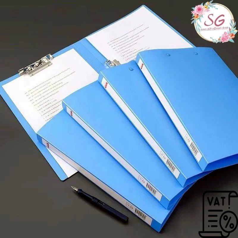 F2024 โฟลเดอร์ A4 กระดานโฟลเดอร์ ที่จัดเก็บเอกสาร แฟ้มหนีบเอกสารสำนักงาน
