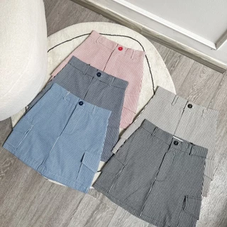 BONNYY Skirt กระโปรงสั้น ทรงคาโก้มีกางเกงซับ