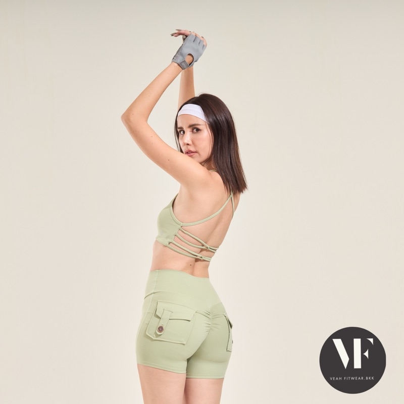VF-SexyShort: กางเกงออกกำลังกายขาสั้น เน้นก้นสวยเด้ง มีกระเป๋าหลัง รุ่น SexyShort
